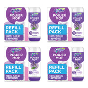 PowerMop Cleaning Solution and Pads Refill Pack, Lavender, 25.3 oz Bottle and 5 Pads per Pack, 4 Packs/Carton