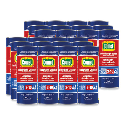 Deodorizing Cleanser With Bleach, Powder, 21 Oz Canister, 24/carton