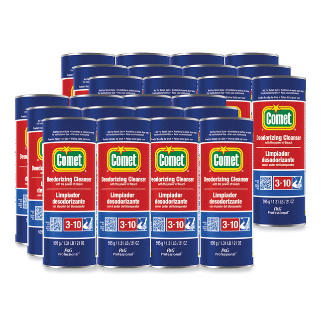 Deodorizing Cleanser With Bleach, Powder, 21 Oz Canister, 24/carton