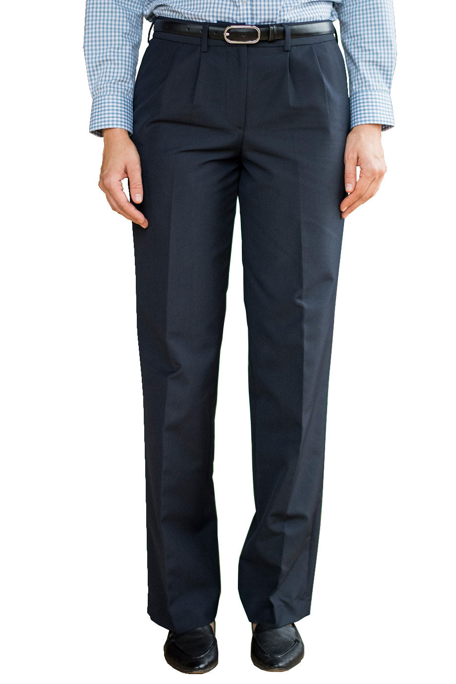 EDWARDS LADIES FLAT FRONT POLY/WOOL PANT