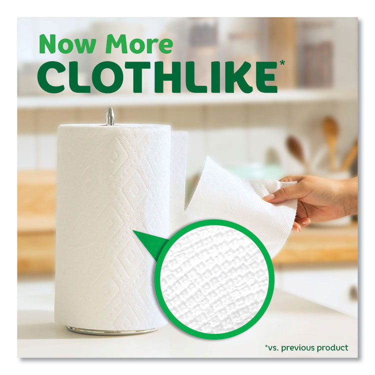 Kitchen Roll Paper Towels, 2-Ply, White, 10.5 x 11, 75 Sheets/Roll, 4 Triple Rolls/Pack, 6 Packs/Carton