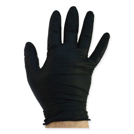 ProGuard Powder Free Nitrile Gloves, Large, Black, 100/Box