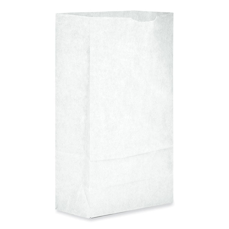 Grocery Paper Bags, #6 Size, 5.88" x 3.63" x 11", White, 500/Bundle