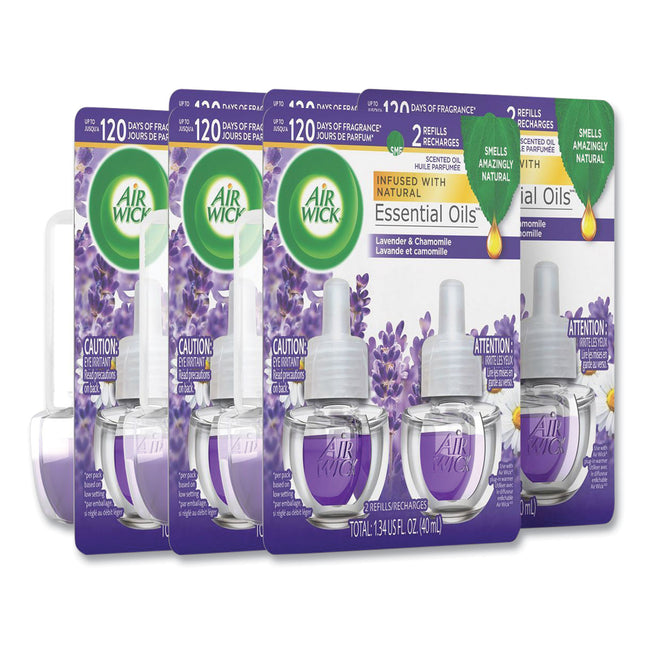 Scented Oil Refill, Lavender and Chamomile, 0.67 oz, 2/Pack, 6 Packs/Carton