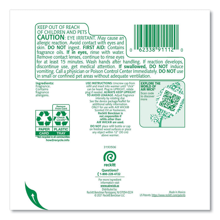 Scented Oil Refills, Summer Delights, 0.67 oz, 2/Pack, 6 Packs/Carton