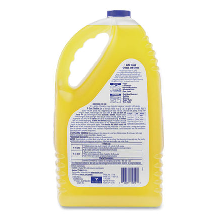 Clean and Fresh Multi-Surface Disinfectant Cleaner, Sparkling Lemon and Sunflower Essence, 144 oz Bottle, 4/Carton
