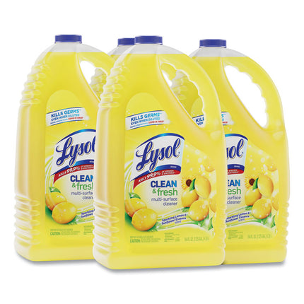 Clean and Fresh Multi-Surface Disinfectant Cleaner, Sparkling Lemon and Sunflower Essence, 144 oz Bottle