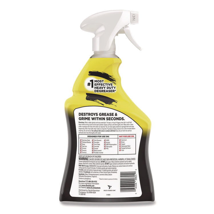 Heavy Duty Cleaner Degreaser, 32 Oz Spray Bottle, 6/carton