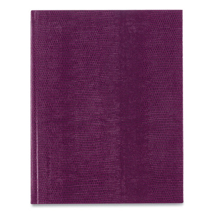 Executive Notebook with Ribbon Bookmark, 1-Subject, Medium/College Rule, Grape Cover, (75) 10.75 x 8.5 Sheets