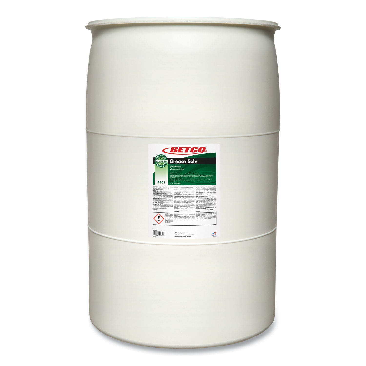 BioActive Solutions Grease Solv, 55 gal Drum