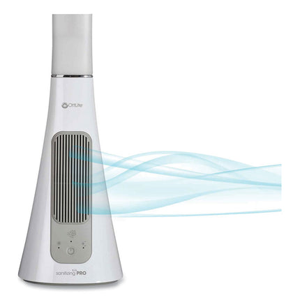 Wellness Series SanitizingPro LED Desk Lamp and UV Air Purifier, 15" to 25" High, White