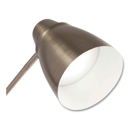 Wellness Series Harmonize LED Desk Lamp, 5" to 19" High, Silver