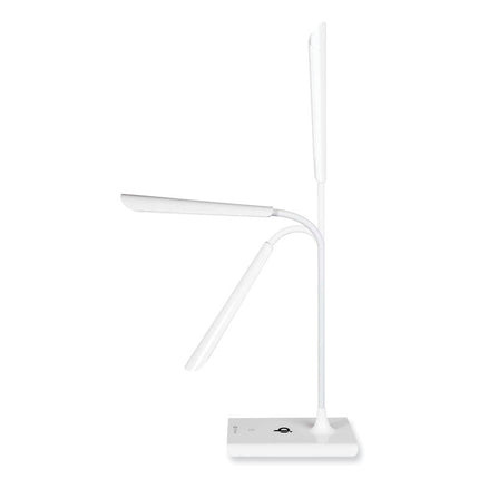 Wellness Series Power Up LED Desk Lamp, 13" to 21" High, White