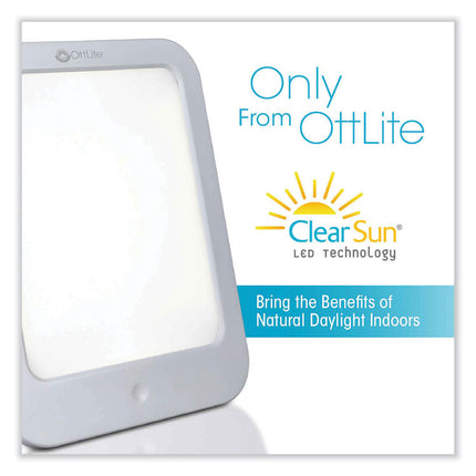 Wellness Series ClearSun LED Light Therapy Lamp, 7.88" High, White