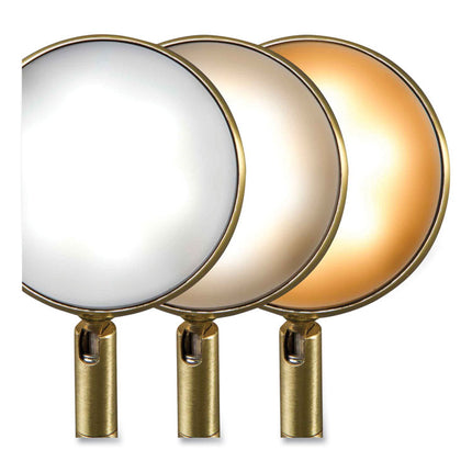Wellness Series Direct LED Desk Lamp, 4" to 18" High, Brass