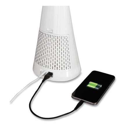 Wellness Series SanitizingPro LED Desk Lamp and UV Air Purifier, 15" to 25" High, White