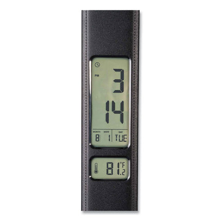 Wellness Series Rise LED Desk Lamp with Digital Display, 12" to 19" High, Black