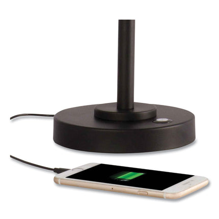 Wellness Series Balance LED Desk Lamp, 4" to 18" High, Black
