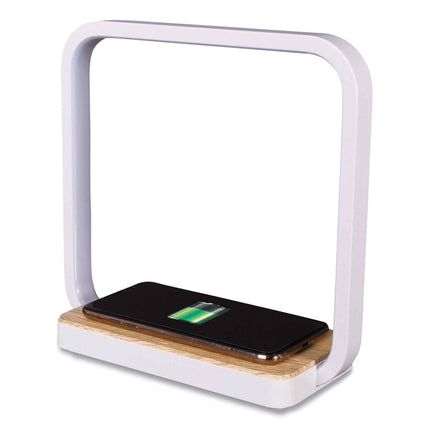 Wireless Charging Station with Night Light, USB, White