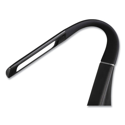 Wellness Series Recharge LED Desk Lamp, 10.75" to 18.75" High, Black