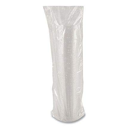 Greenware Cold Drink Lids, X-Slot, Fits 12 oz to 20 oz Cold Cups, Plastic, Clear, 1,000/Carton
