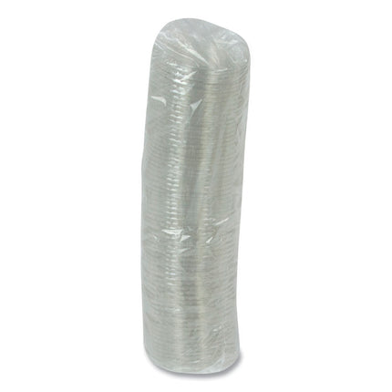 Cold Cup Lids, Fits 12 oz/14 oz/16 oz/20 oz Cold Cups, Plastic, Clear, 1,680/Carton