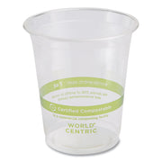 PLA Clear Cold Cups, 7 oz, Plastic, Clear, 2,000/Carton