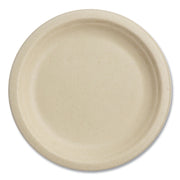 Fiber Plates, Paper, 7" dia, Natural, 1,000/Carton