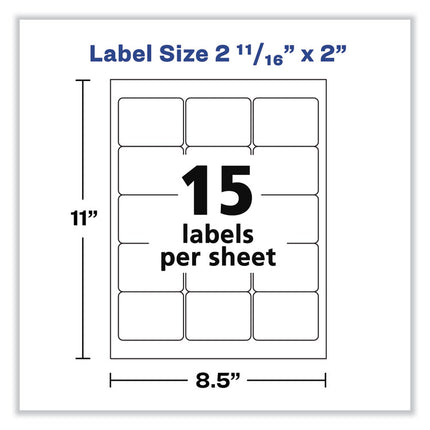 Laser/inkjet 3.5" Diskette Labels, White, 375/pack