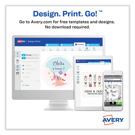 Laser/Inkjet Media Labels, Inkjet/Laser Printers, 2 x 2, White, 12 Labels/Sheet, 10 Sheets/Pack
