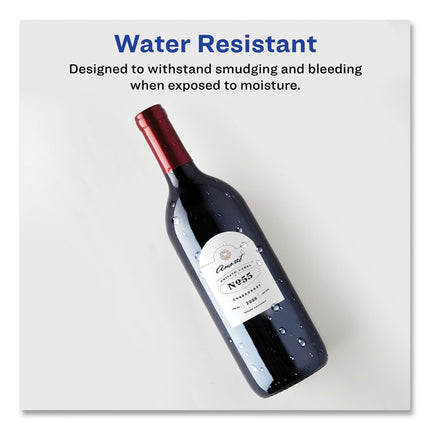 Textured Arched Print-To-The-Edge Labels, Laser Printers, 4.75 X 3.5, White, 4/sheet, 10 Sheets/pack