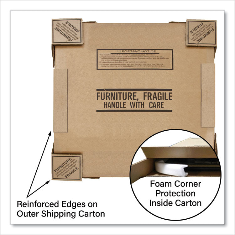 Adjustable Activity Tables, Square, 48" x 48" x 19" to 29", Medium Oak Top, Black Legs, 4/Pallet