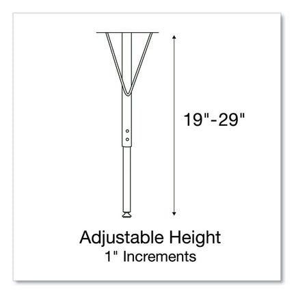 Markerboard Activity Tables, Rectangular, 60" x 24" x 19" to 29", White Top, Black Legs, 4/Pallet
