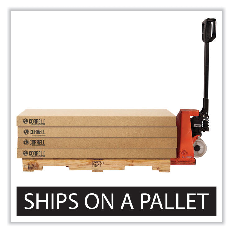 Adjustable Folding Table, Rectangular, 48" x 24" x 22" to 32", Green Top, Black Legs, 4/Pallet