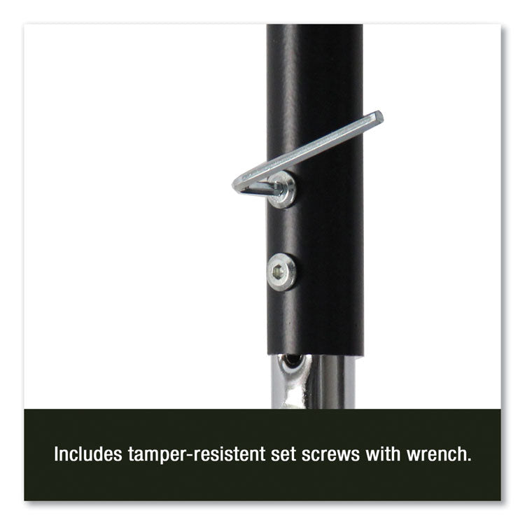 Markerboard Activity Tables, Rectangular, 60" x 30" x 19" to 29", White Top, Black Legs, 4/Pallet