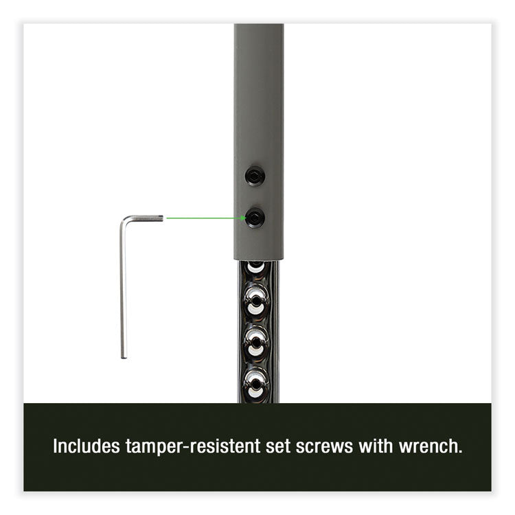 Adjustable Activity Table, Rectangular, 60" x 30" x 19" to 29", Granite Top, Black Legs, 4/Pallet