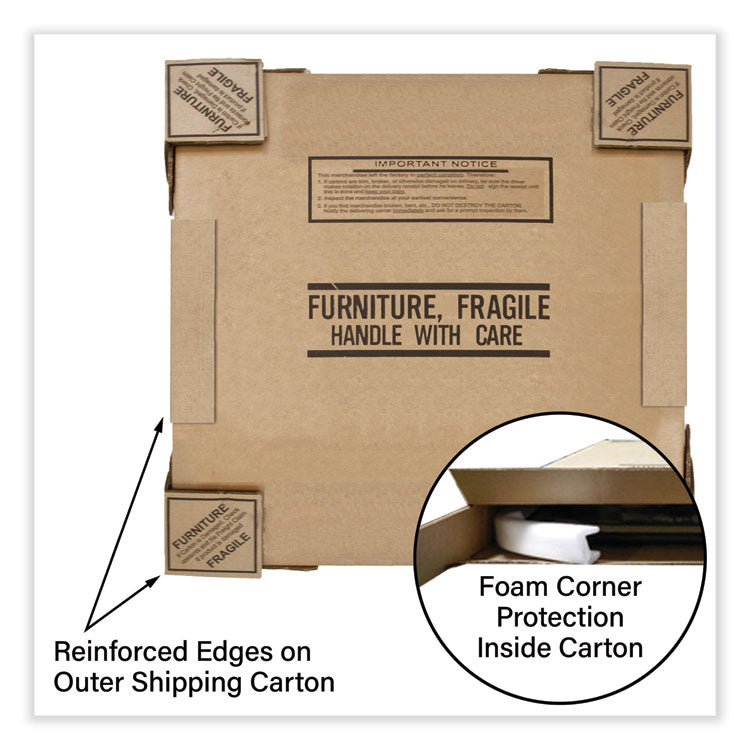 Dry Erase Markerboard Activity Tables, Round, 42" x 19" to 29", White Top, Black Legs, 4/Pallet