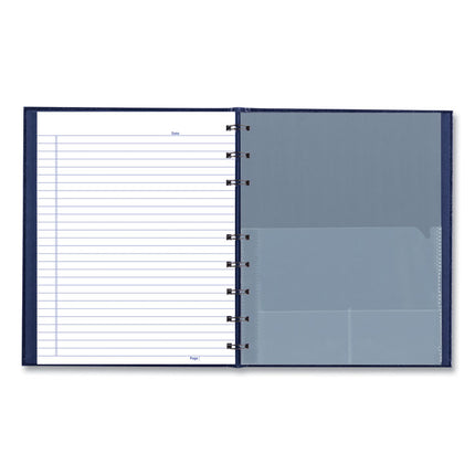 NotePro Notebook, 1-Subject, Medium/College Rule, Indigo Blue Cover, (75) 9.25 x 7.25 Sheets