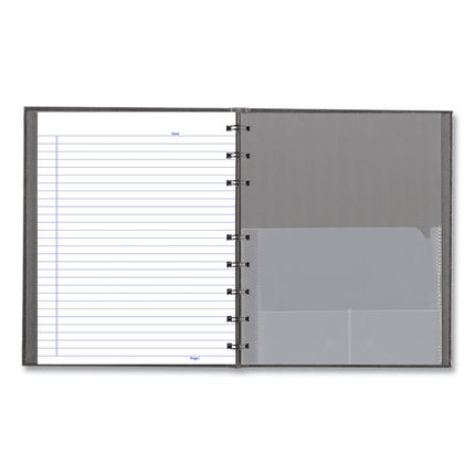 NotePro Notebook, 1-Subject, Medium/College Rule, Cool Gray Cover, (75) 9.25 x 7.25 Sheets