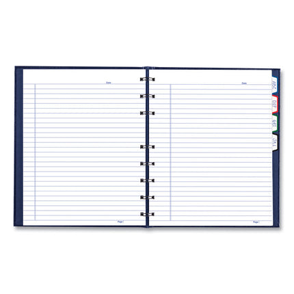 NotePro Notebook, 1-Subject, Medium/College Rule, Indigo Blue Cover, (75) 9.25 x 7.25 Sheets