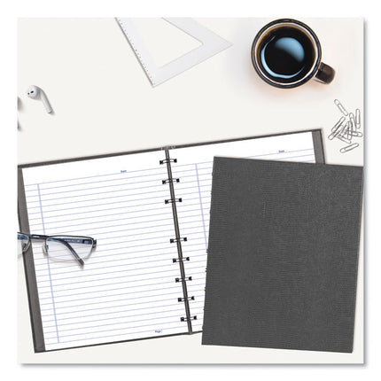 NotePro Notebook, 1-Subject, Medium/College Rule, Cool Gray Cover, (75) 9.25 x 7.25 Sheets