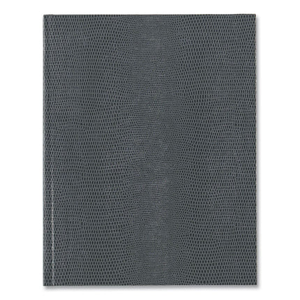 Executive Notebook with Ribbon Bookmark, 1-Subject, Medium/College Rule, Cool Gray Cover, (75) 10.75 x 8.5 Sheets