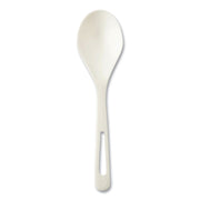 TPLA Compostable Cutlery, Soup Spoon, Plastic, White, 1,000/Carton