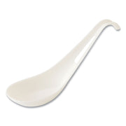 TPLA Compostable Cutlery, Asian Soup Spoon, Plastic, White, 500/Carton