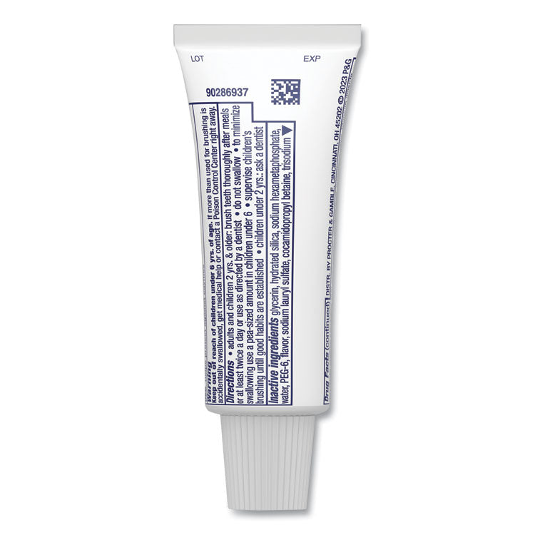 3D White Brilliance Advanced Whitening Technology + Advanced Stain Protection Toothpaste, 0.85 oz Tube, 72/Carton