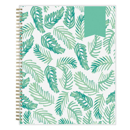 Day Designer Academic Year Weekly/Monthly Frosted Planner, Palms Artwork, 11 x 8.5, 12-Month (July to June): 2024 to 2025