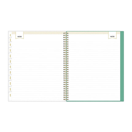 Day Designer Academic Year Weekly/Monthly Frosted Planner, Palms Artwork, 11 x 8.5, 12-Month (July to June): 2024 to 2025