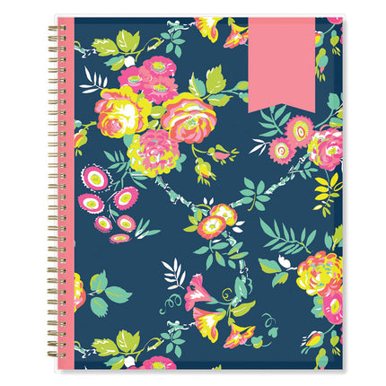 Day Designer Peyton Create-Your-Own Cover Weekly/Monthly Planner, Floral, 11 x 8.5, Navy, 12-Month (July to June): 2024-2025
