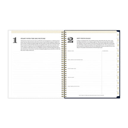 Day Designer Peyton Create-Your-Own Cover Weekly/Monthly Planner, Floral, 11 x 8.5, Navy, 12-Month (July to June): 2024-2025