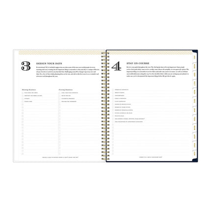 Day Designer Peyton Create-Your-Own Cover Weekly/Monthly Planner, Floral, 11 x 8.5, Navy, 12-Month (July to June): 2024-2025